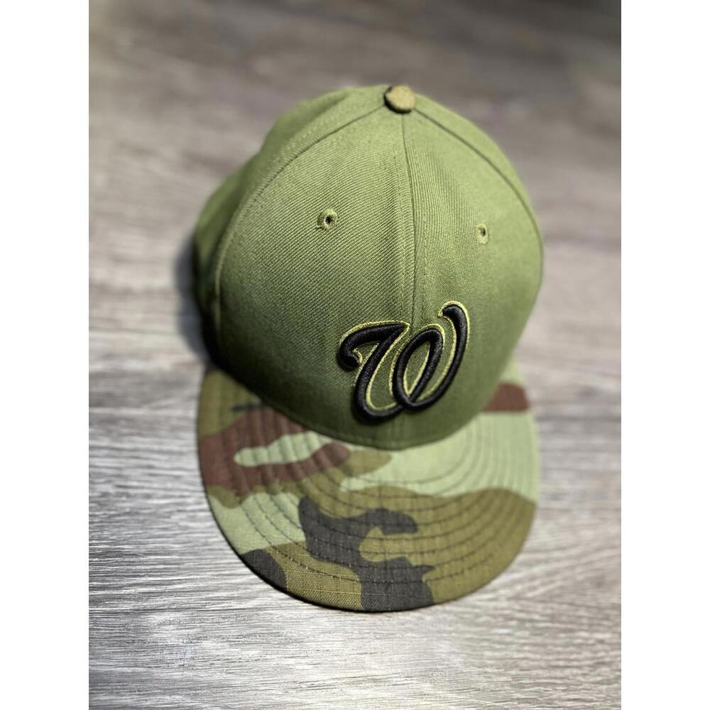 Washington Nationals Camo NEW ERA 59Fifty Fitted Hat 7 1/4